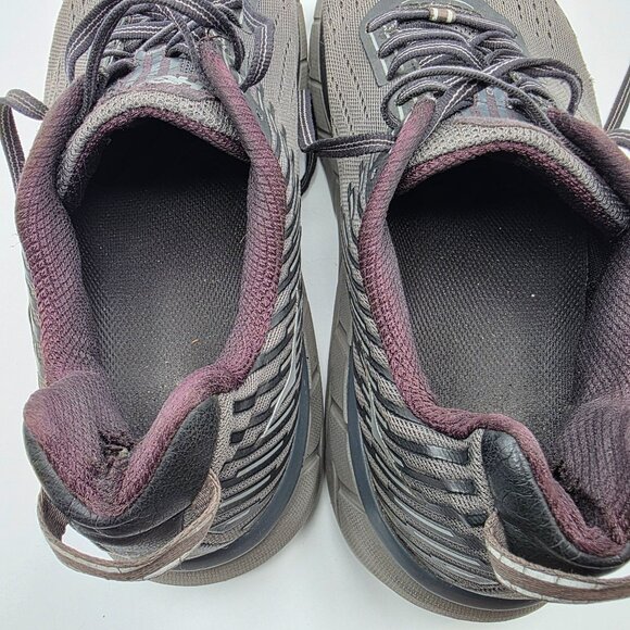 Hoka One One Clifton Mens Size 11 Gray Running Shoes Athletic Walking Casual - Picture 9 of 13